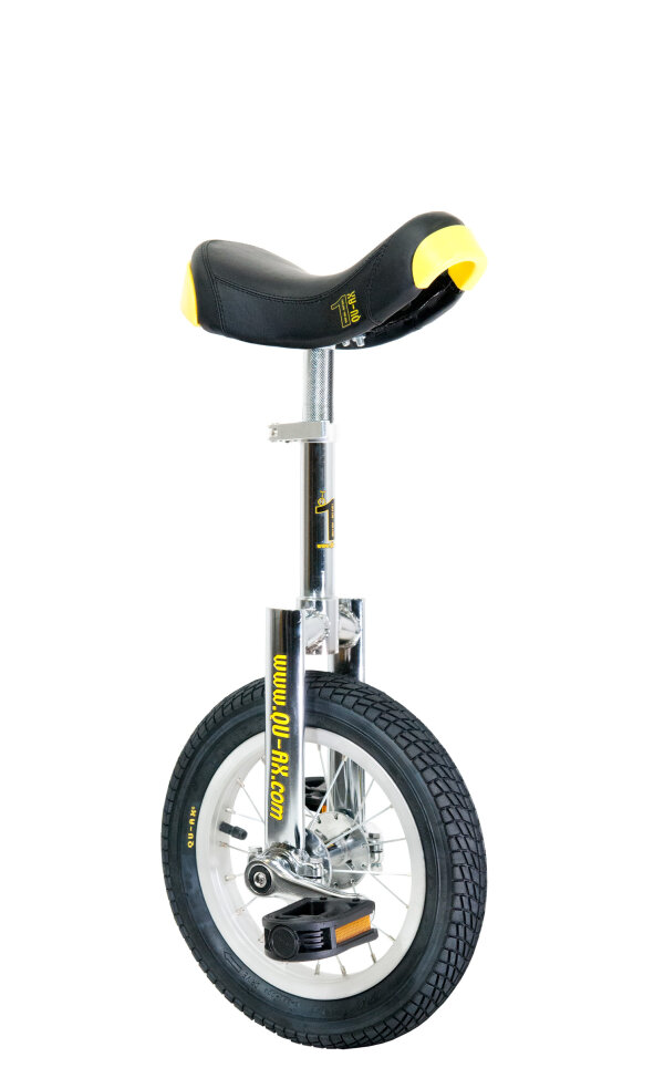 QU-AX Luxus unicycle 12 inch chrome