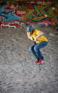 Pogo-Stick schwarz 50-80kg