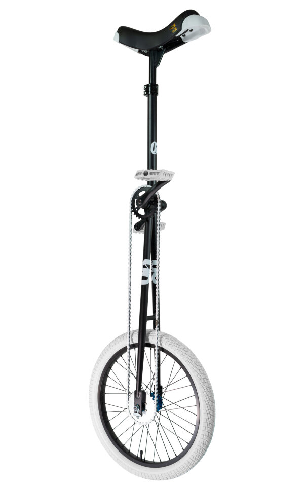 QX-series 20 inch high unicycle giraffe aluminum black white
