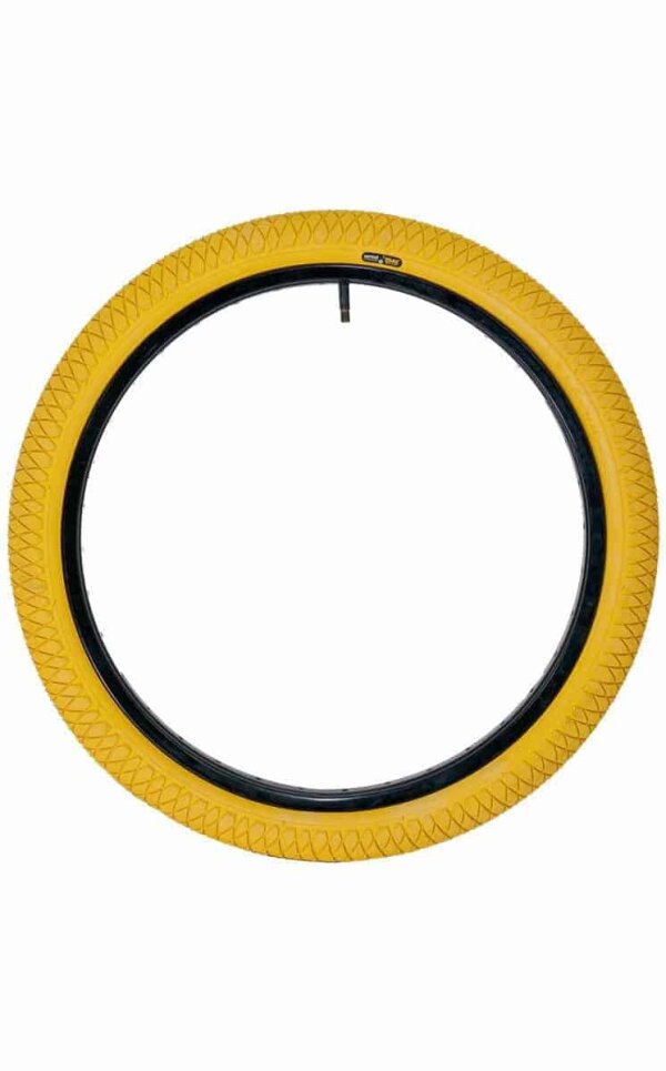 QU-AX tire 406 mm (20"), yellow