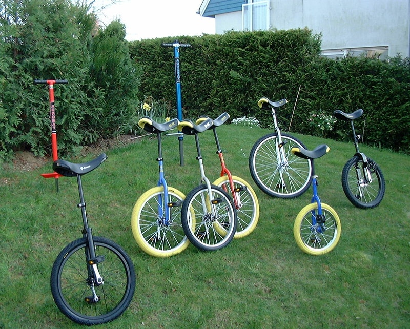 Enlarged range with Unicycles and Pogo-Sticks